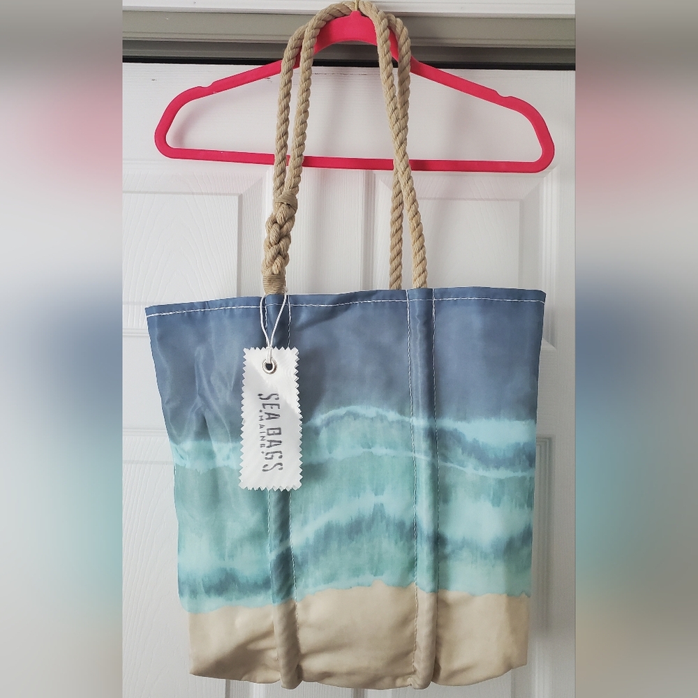 Sea Bags Maine Blue and Green Tote